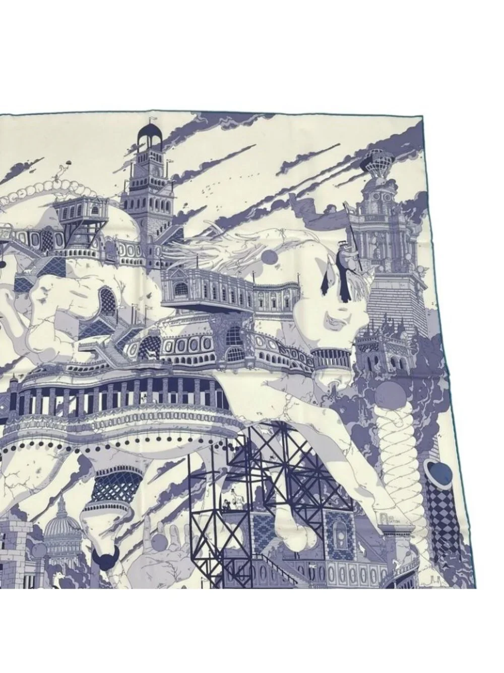 Hermes Carre 90 Scarf Silk Hippopolis UGO Gattoni Ipopolis - Picture 4 of 10